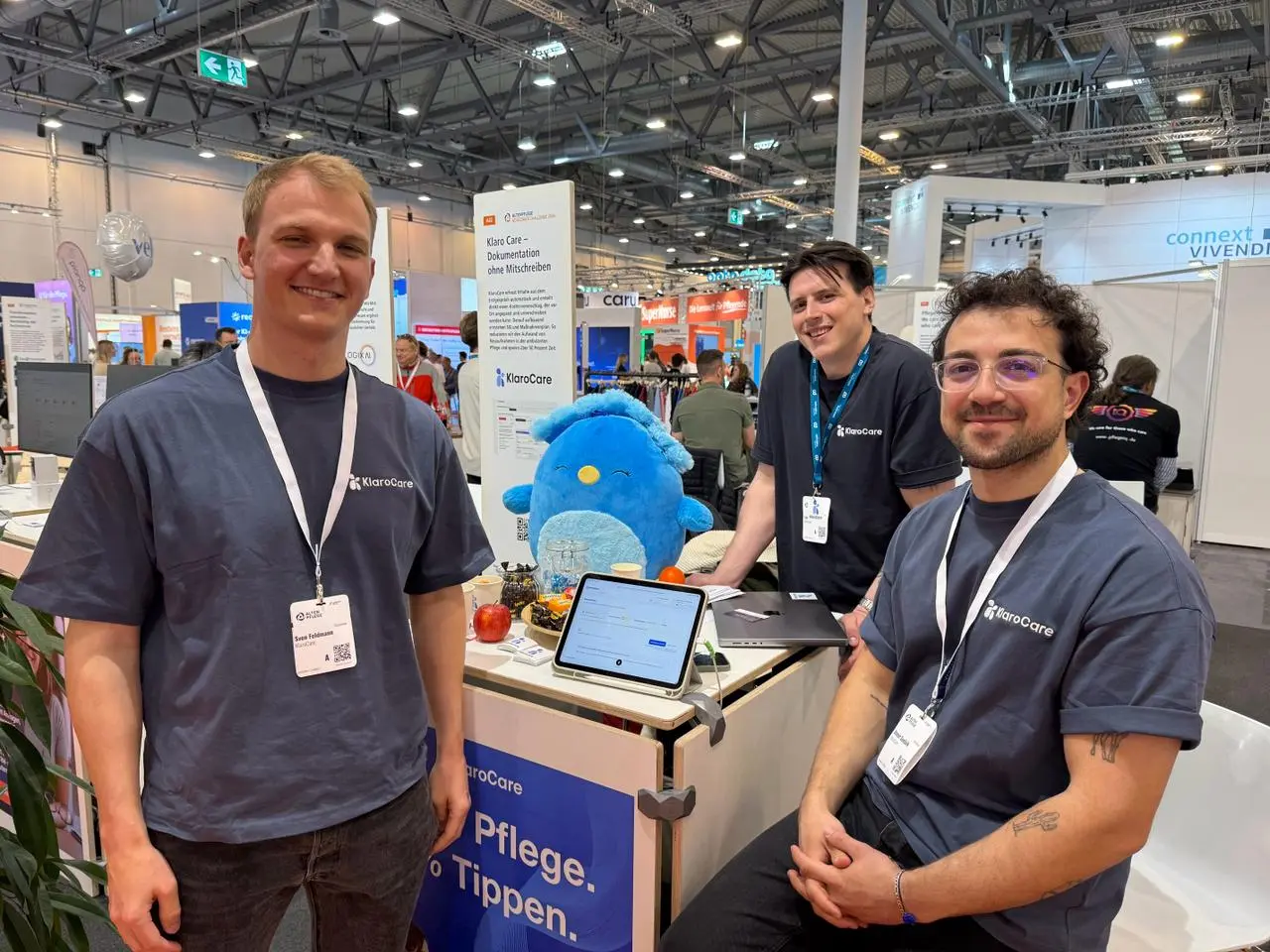 KlaroCare founders Luca, Ahmet, and Sven