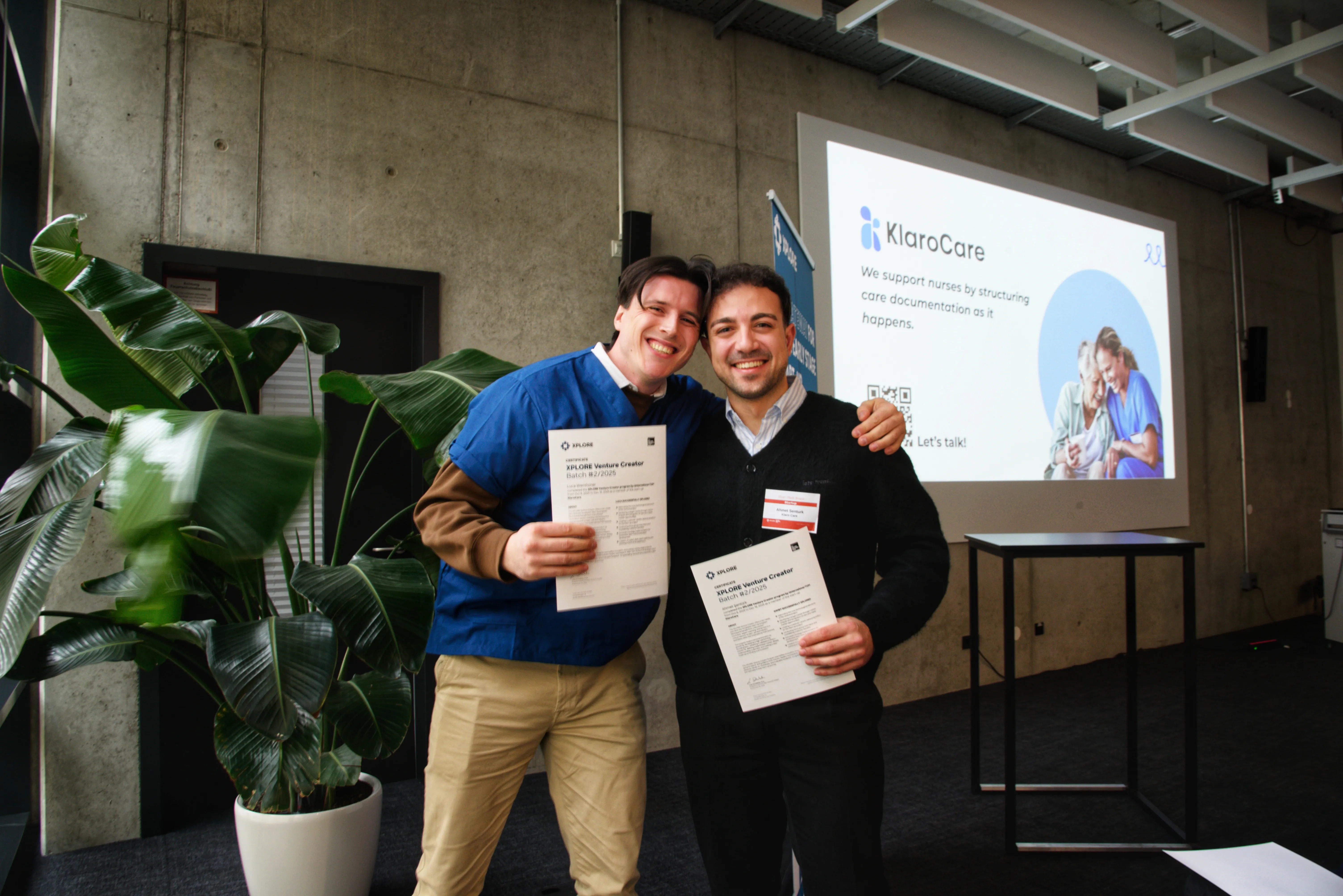 Luca and Ahmet, the founders of KlaroCare